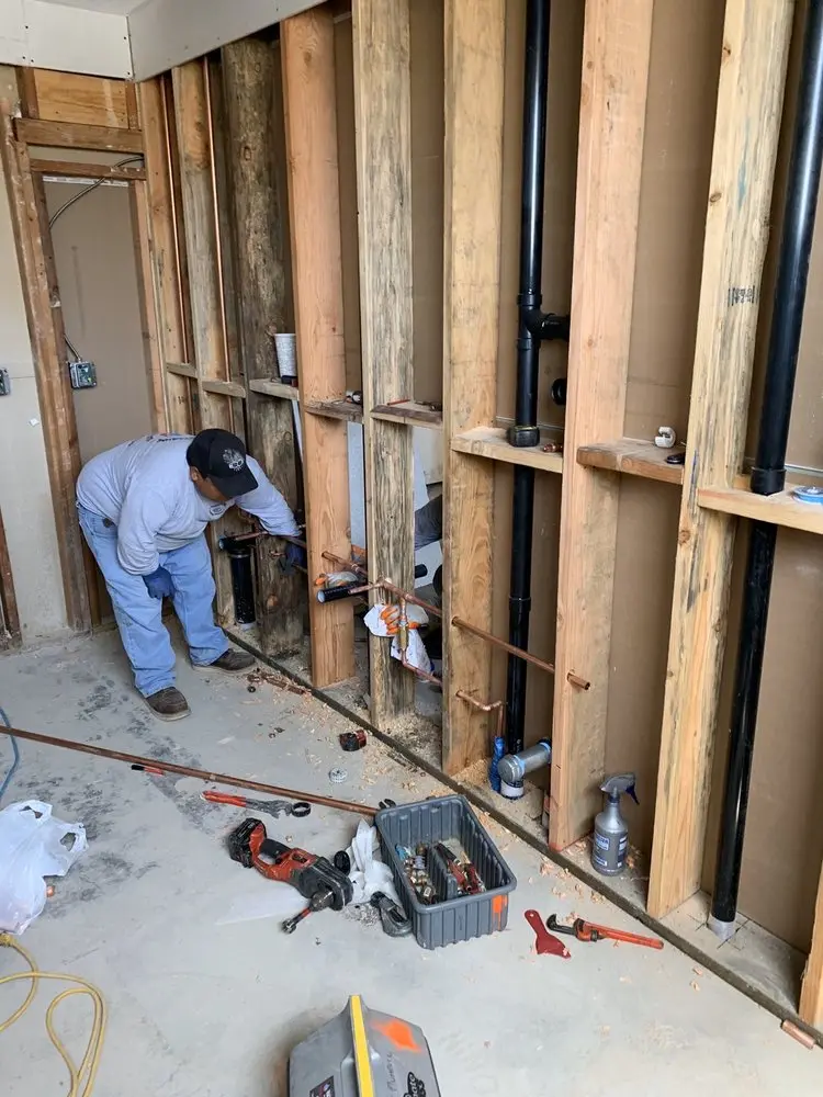 Commercial rough-in plumbing for Water Heater Replacement in Post Road North